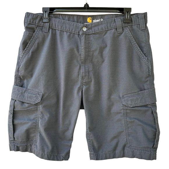 Carhartt Shorts Carhartt Mens Force Broxton Relaxed Charcoal Grey